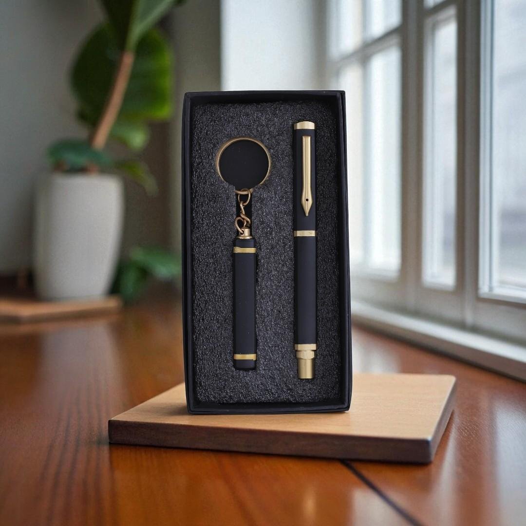 Customized Pen & Keychain Set – Personalized with Name & Logo
