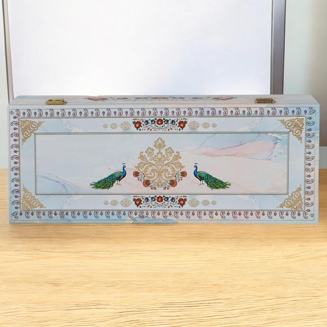 Festive Trio Hamper – Stylish 3 Jar Wooden Dry Fruit Box