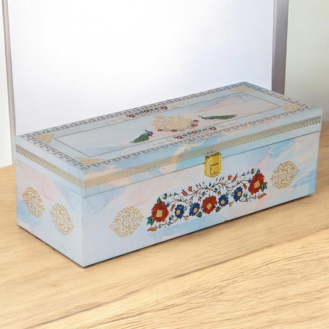 Festive Trio Hamper – Stylish 3 Jar Wooden Dry Fruit Box