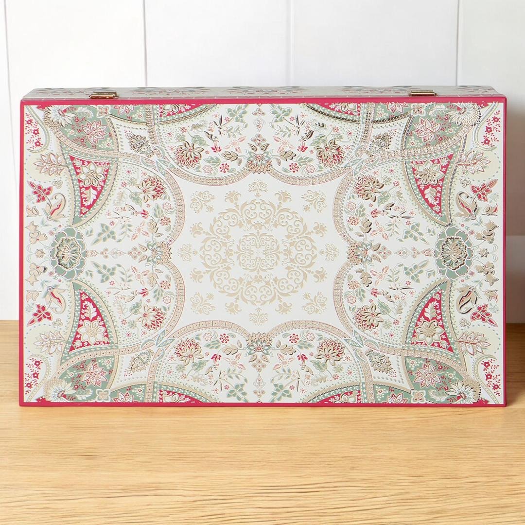 Heritage Delight – Elegant MDF 2 Jar & 2 Acrylic Box Combo