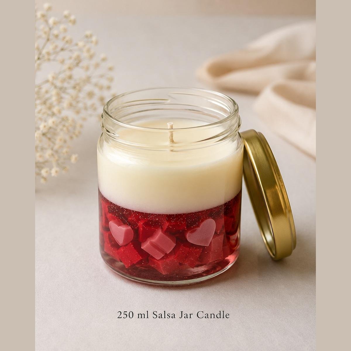 Love Heart Jar Candle