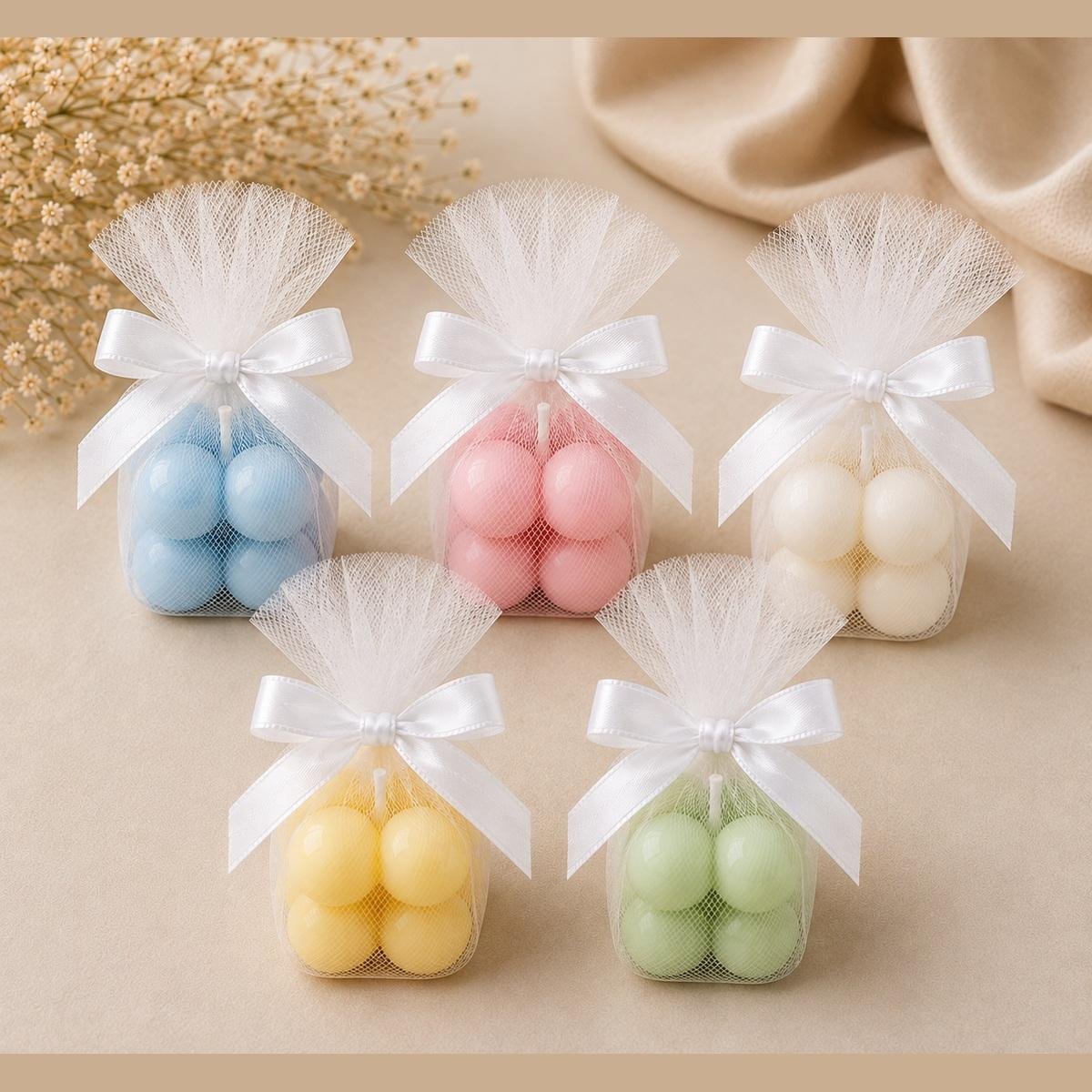 Mini Bubble Soy Wax Candle with Gift Packing