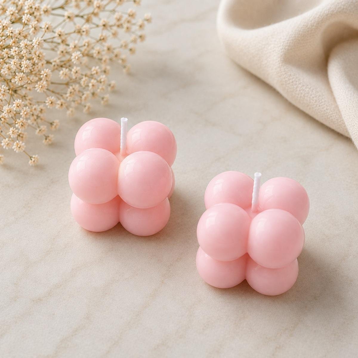 Mini Bubble Soy Wax Candle with Gift Packing
