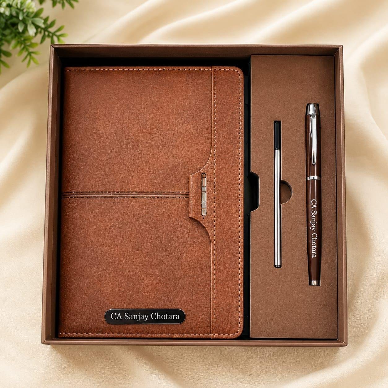 Personalized Premium Wallet, Diary & Pen Gift Sets
