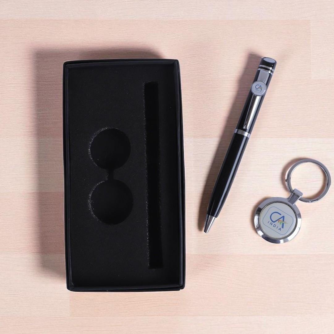 Professional CA Gift Set – Engraved Pen & Keychain