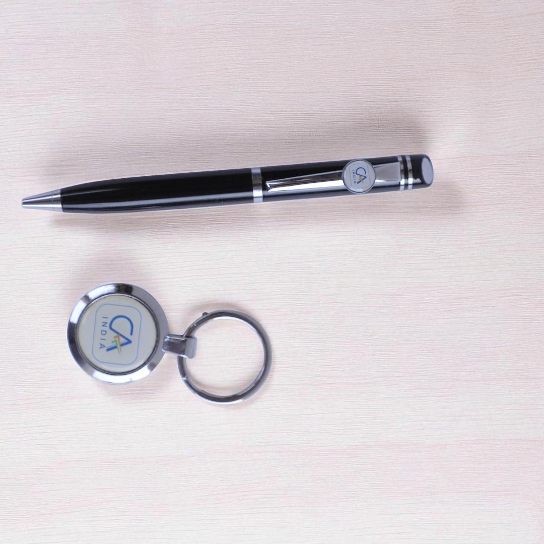 Professional CA Gift Set – Engraved Pen & Keychain